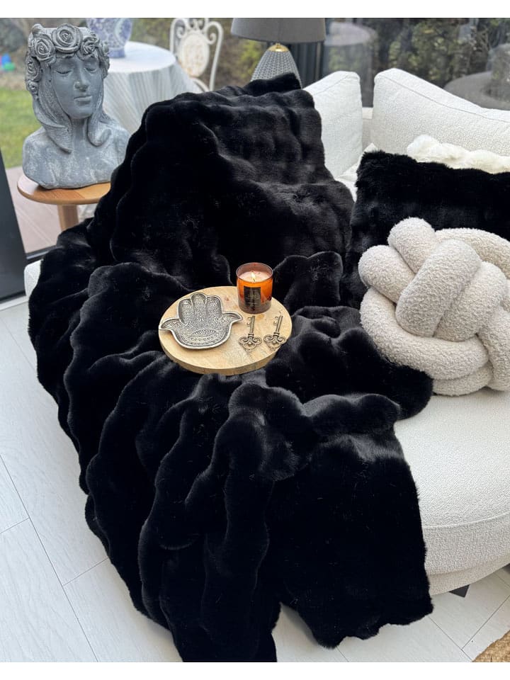 Elizabed Pled w kolorze czarnym rozmiar: 150x100 cm