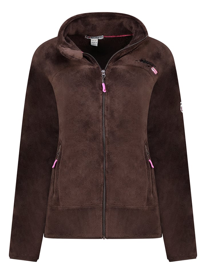 Geographical Norway Kurtka polarowa "Upaline" w kolorze brązowym rozmiar: M