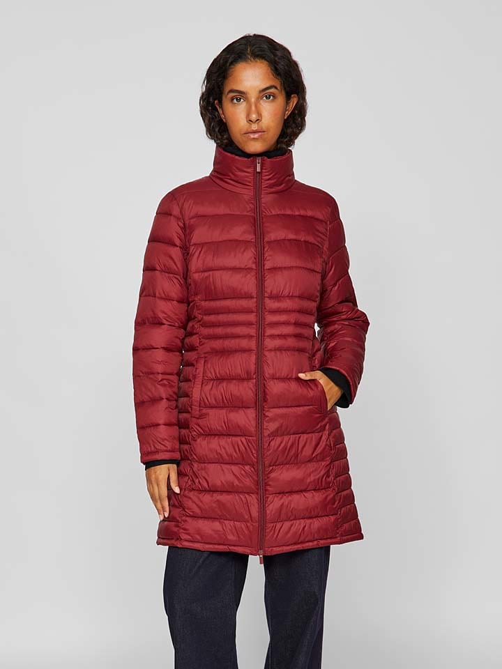 Vila Płaszcz pikowany w kolorze bordowym rozmiar: 36