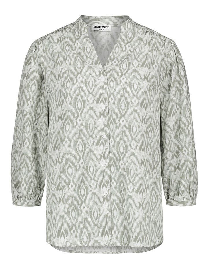 Eight2Nine Bluzka w kolorze zielono-białym rozmiar: S