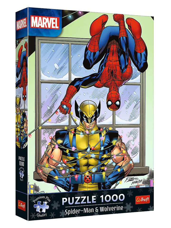 Trefl 1.000-częściowe puzzle "Christmas - Spiderman & Wolverine" - 12+ rozmiar: onesize