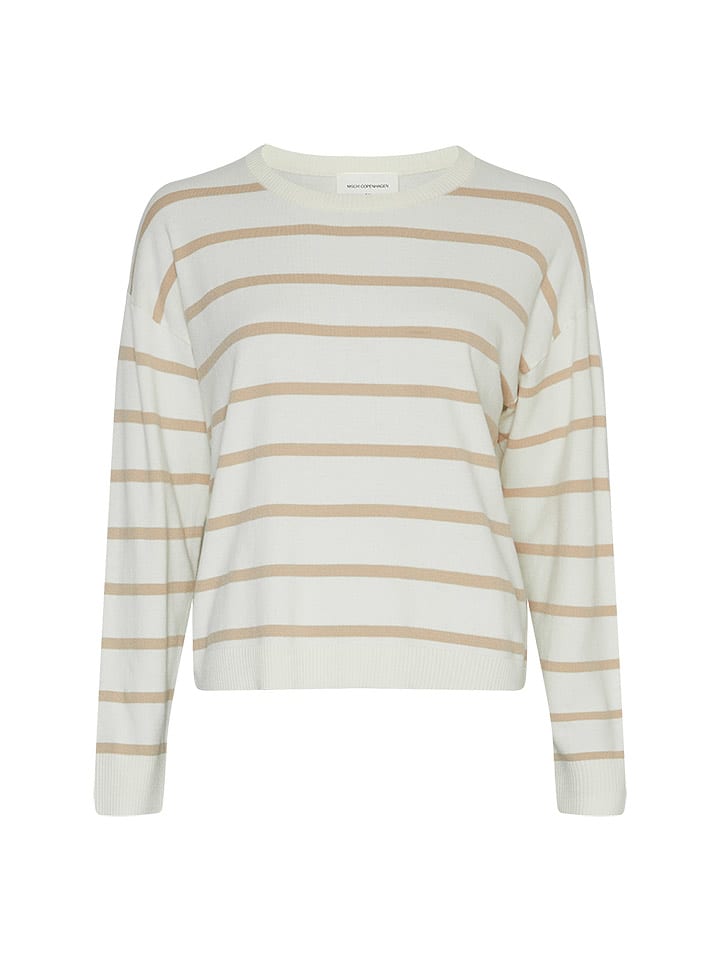 MOSS COPENHAGEN Sweter w kolorze kremowym rozmiar: L/XL