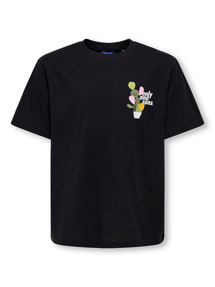 Only&Sons Koszulka "Fred" w kolorze czarnym rozmiar: 134/140