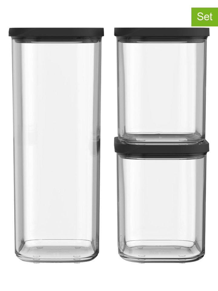 Mepal Pojemniki (3 szt.) w kolorze czarnym rozmiar: onesize