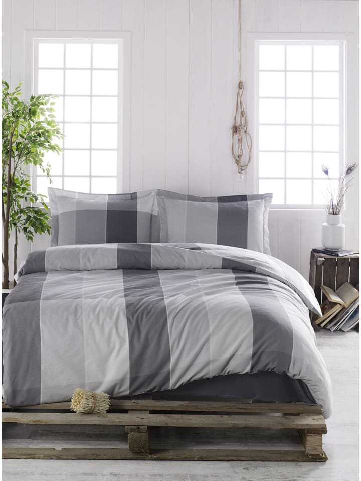 Elizabed Komplet pościeli renforcé "Clark" w kolorze szarym rozmiar: 140x200 cm