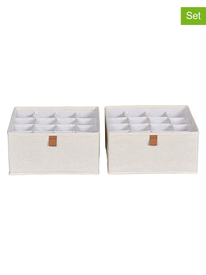 STORE IT Organizery (2 szt.) w kolorze kremowym - 30 x 15 x 30 cm rozmiar: onesize