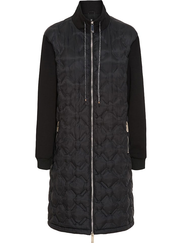 TicketWOMAN Płaszcz pikowany "Cecilia" w kolorze czarnym rozmiar: 40