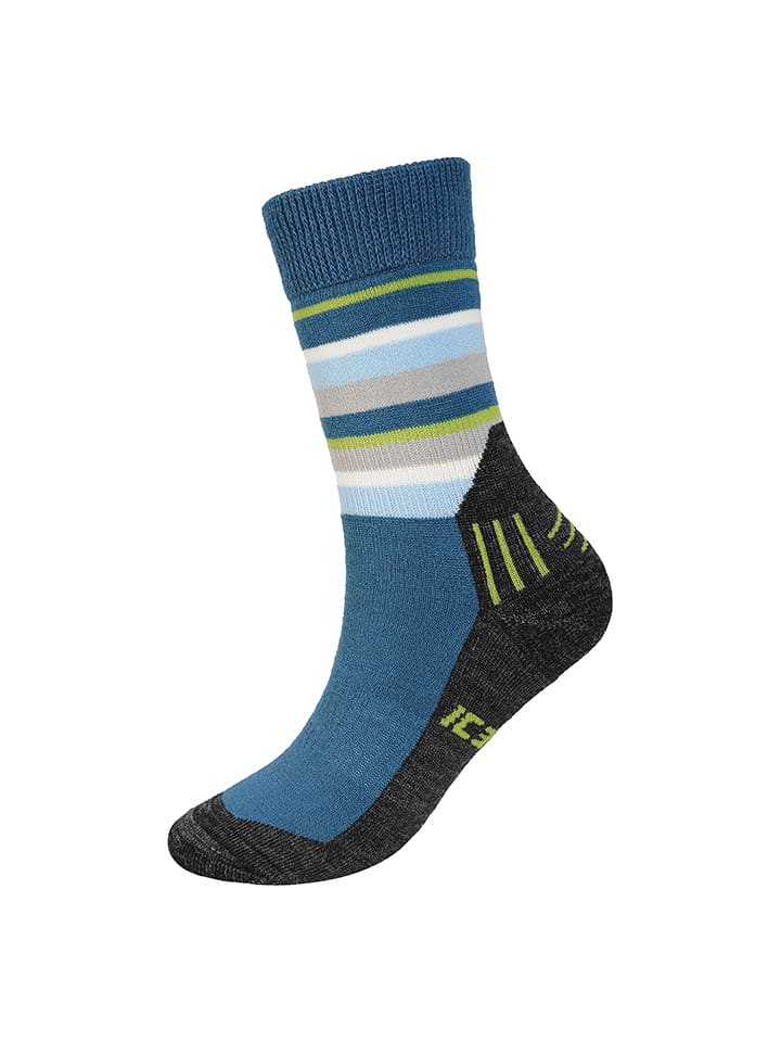 Icepeak Skarpety funkcyjne "Idstein" w kolorze niebiesko-zielono-szarym rozmiar: 38