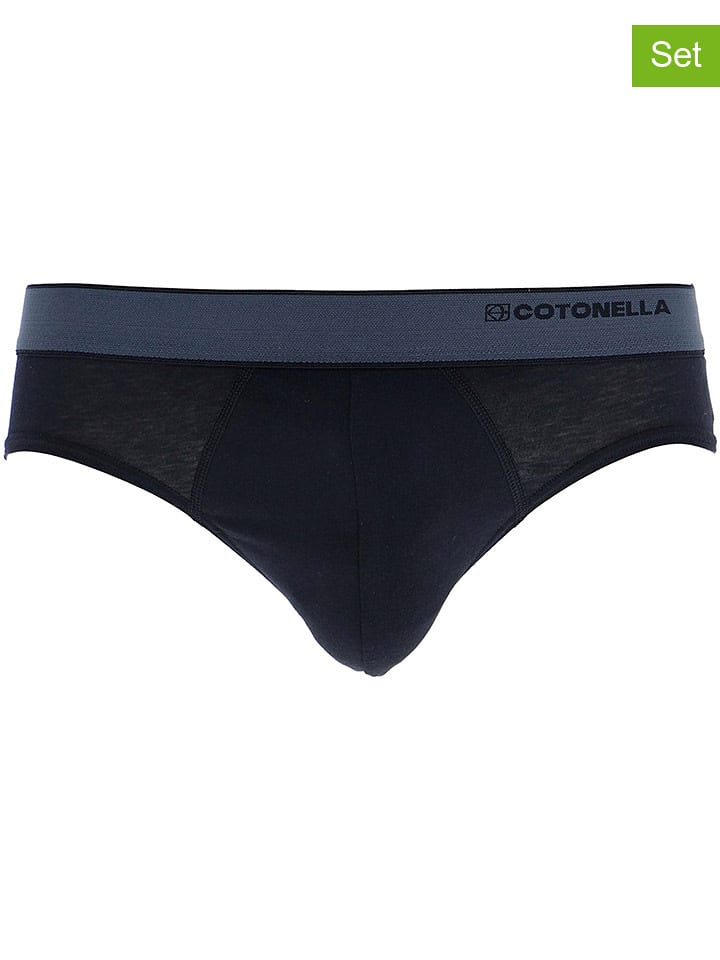 COTONELLA Slipy (2 pary) w kolorze czarnym rozmiar: 3XL