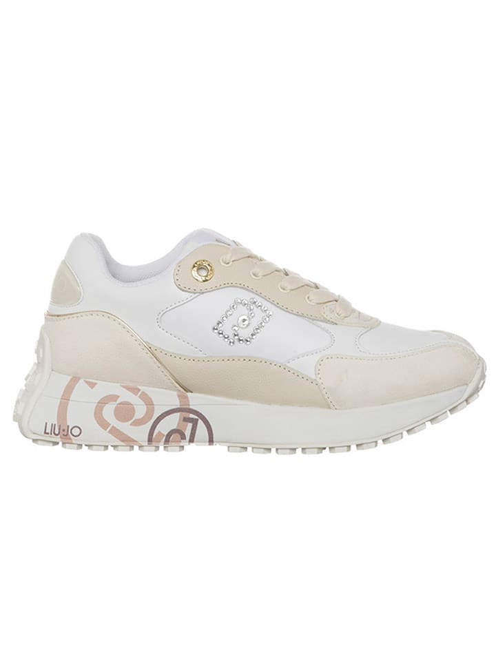 Liu Jo Skórzane sneakersy w kolorze kremowym rozmiar: 41