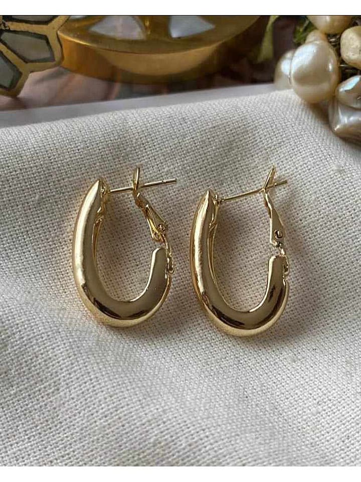 Luseera Pozłacane kolczyki-kreole rozmiar: onesize