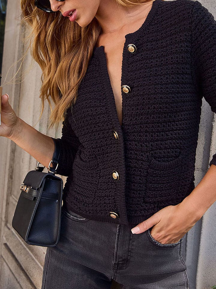 Milan Kiss Kardigan w kolorze czarnym rozmiar: M