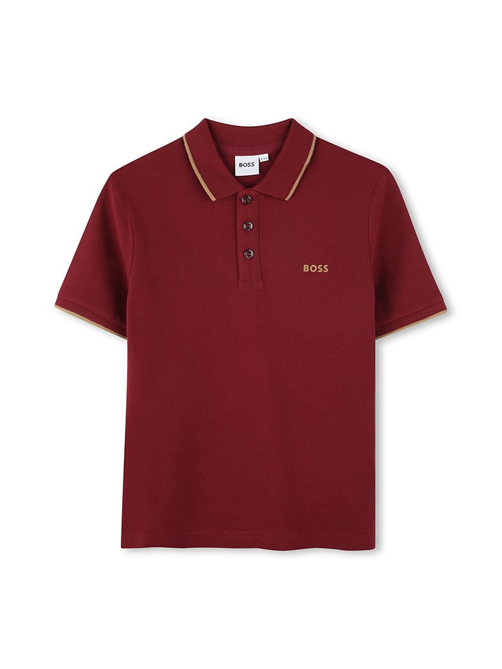 Hugo Boss Kids Koszulka polo w kolorze czerwonym rozmiar: 140