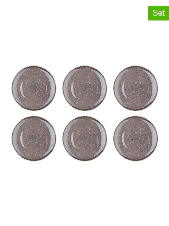 Björn Talerze obiadowe (6 szt.) "Stellar" w kolorze szarobrązowym - Ø 27 cm rozmiar: onesize