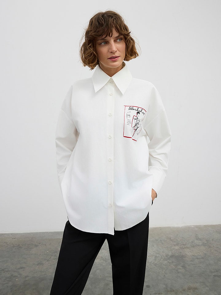 BGN Koszula w kolorze białym rozmiar: 38