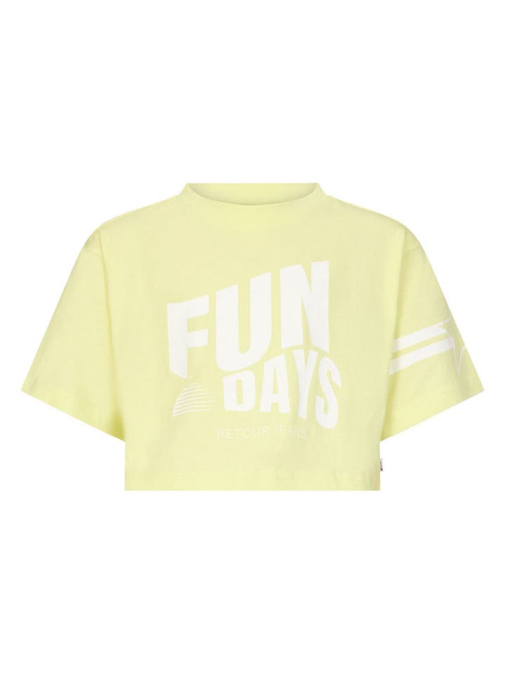 Retour Koszulka "Uma" w kolorze żółtym rozmiar: 116