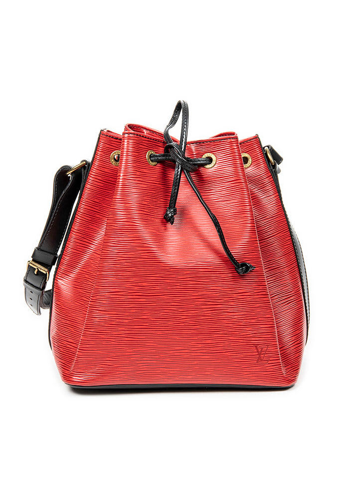 Louis Vuitton Skórzana torebka w kolorze czerwono-czarnym - 24 x 26 x 18 cm rozmiar: onesize