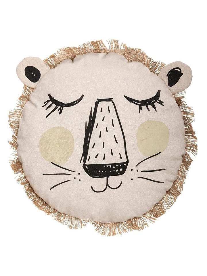 WellHome for Kids Poduszka w kolorze beżowym - Ø 44 cm rozmiar: onesize