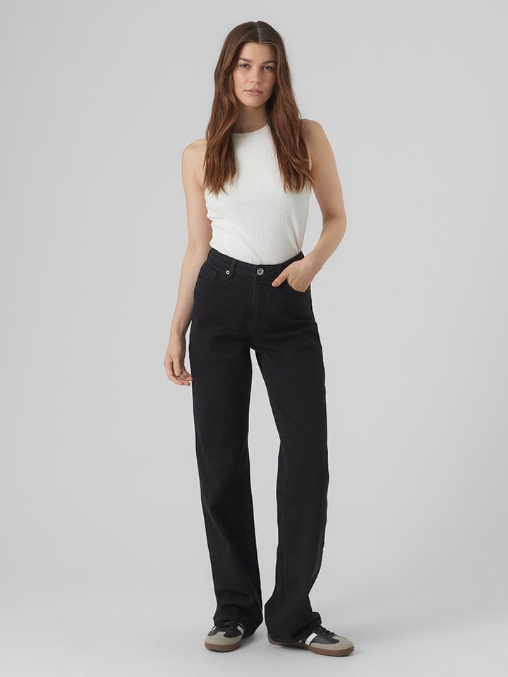 Vero Moda Dżinsy - Comfort fit - w kolorze czarnym rozmiar: W27/L32