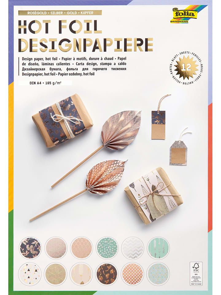 folia PAPER Papier dekoracyjny "Romance" ze wzorem rozmiar: onesize