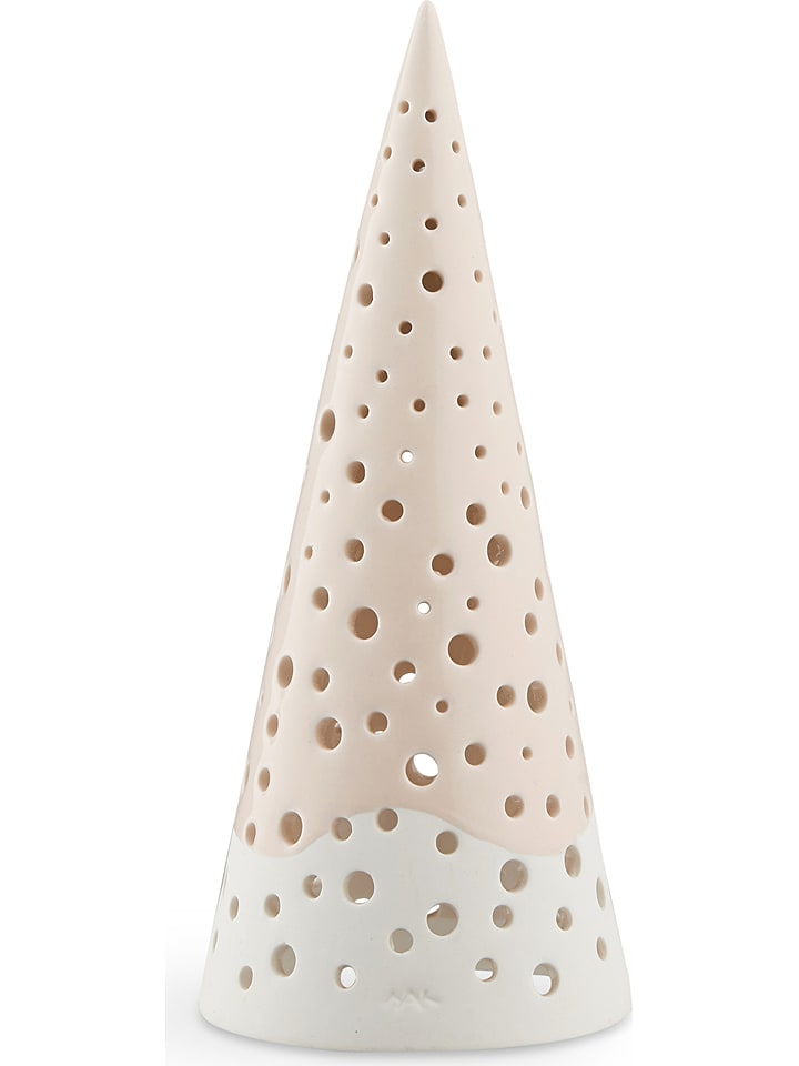 Kähler Świecznik w kolorze beżowym - wys. 19 cm rozmiar: onesize