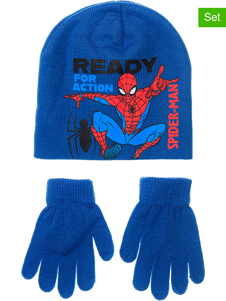 Spiderman 2-częściowy zestaw "Spider-Man" w kolorze niebieskim rozmiar: 52 cm