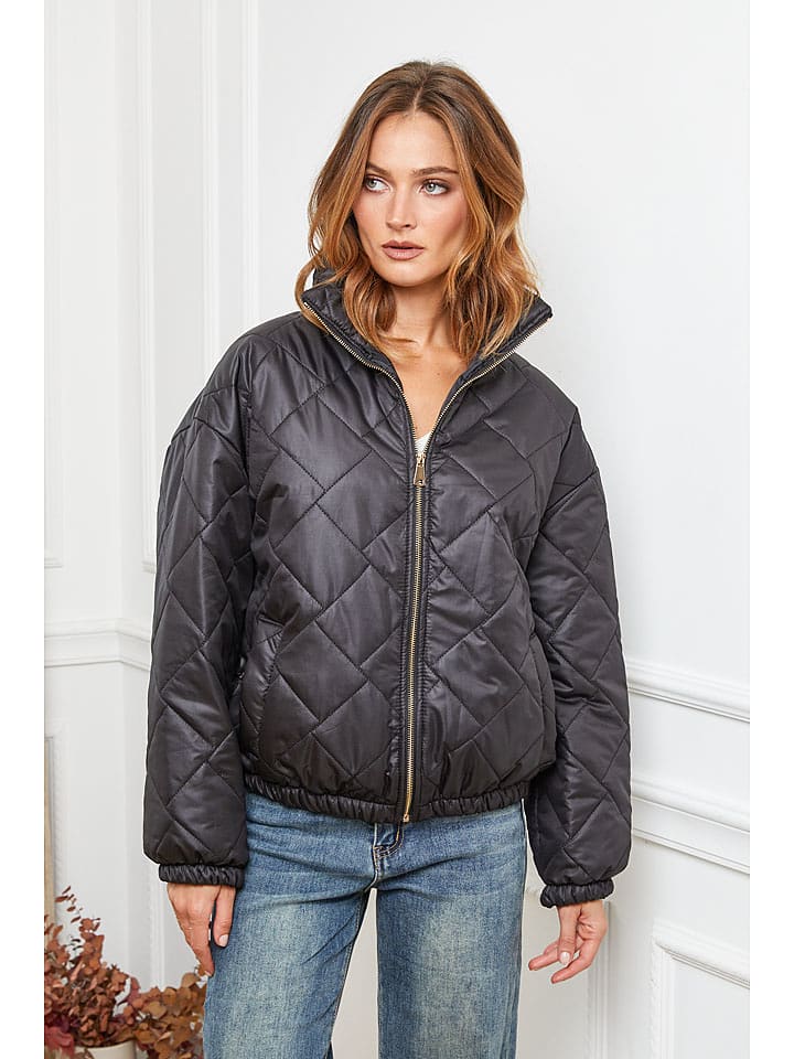 Joséfine Kurtka pikowana "Demi" w kolorze czarnym rozmiar: M