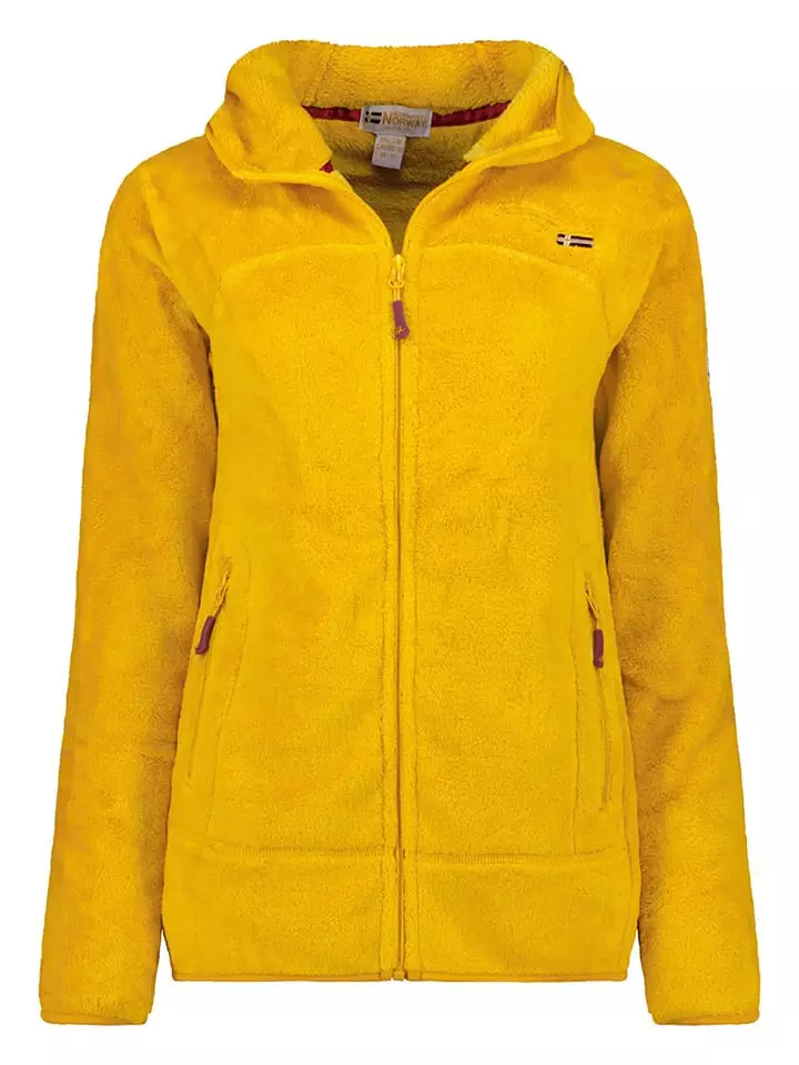 Geographical Norway Kurtka polarowa "Upalood" w kolorze musztardowym rozmiar: XL