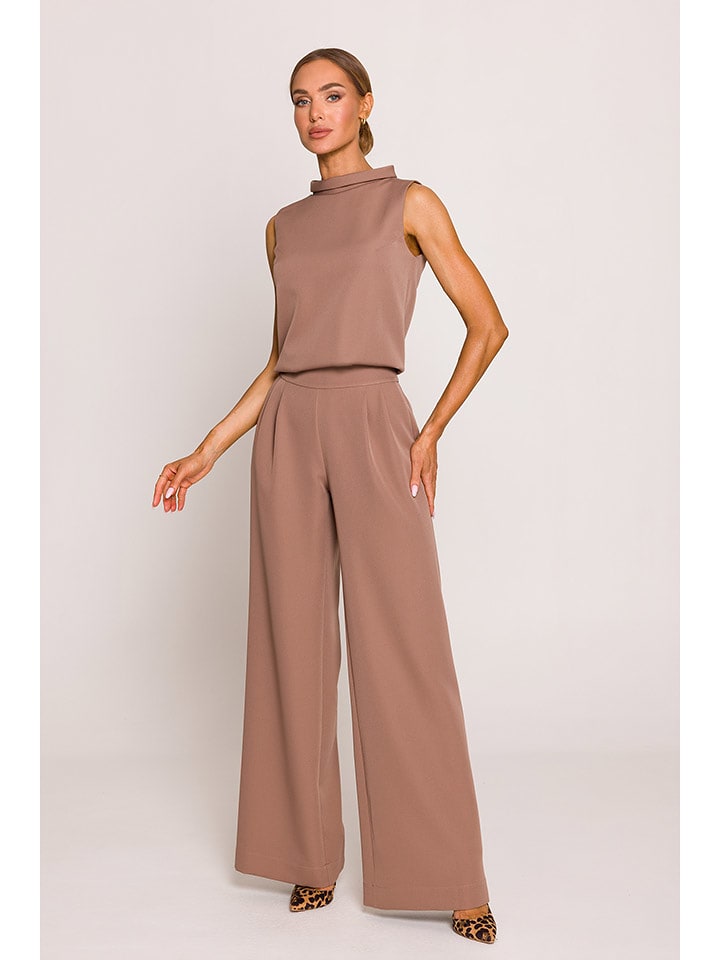 made of emotion Kombinezon w kolorze jasnobrązowym rozmiar: S