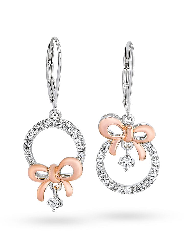 CHARM'S Pozłacane kolczyki z cyrkoniami rozmiar: onesize