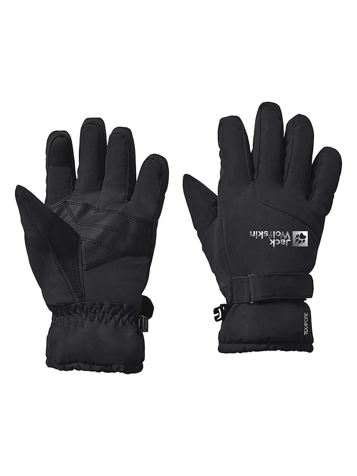 Jack Wolfskin Rękawiczki funkcyjne "Winter" w kolorze czarnym rozmiar: 116