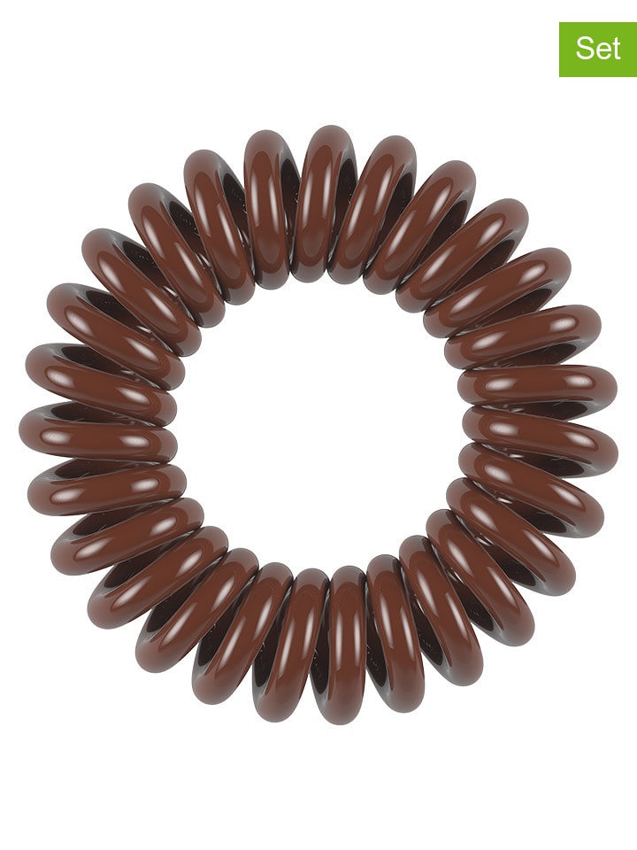 Invisibobble Gumki spiralne (6 szt.) w kolorze brązowym rozmiar: onesize
