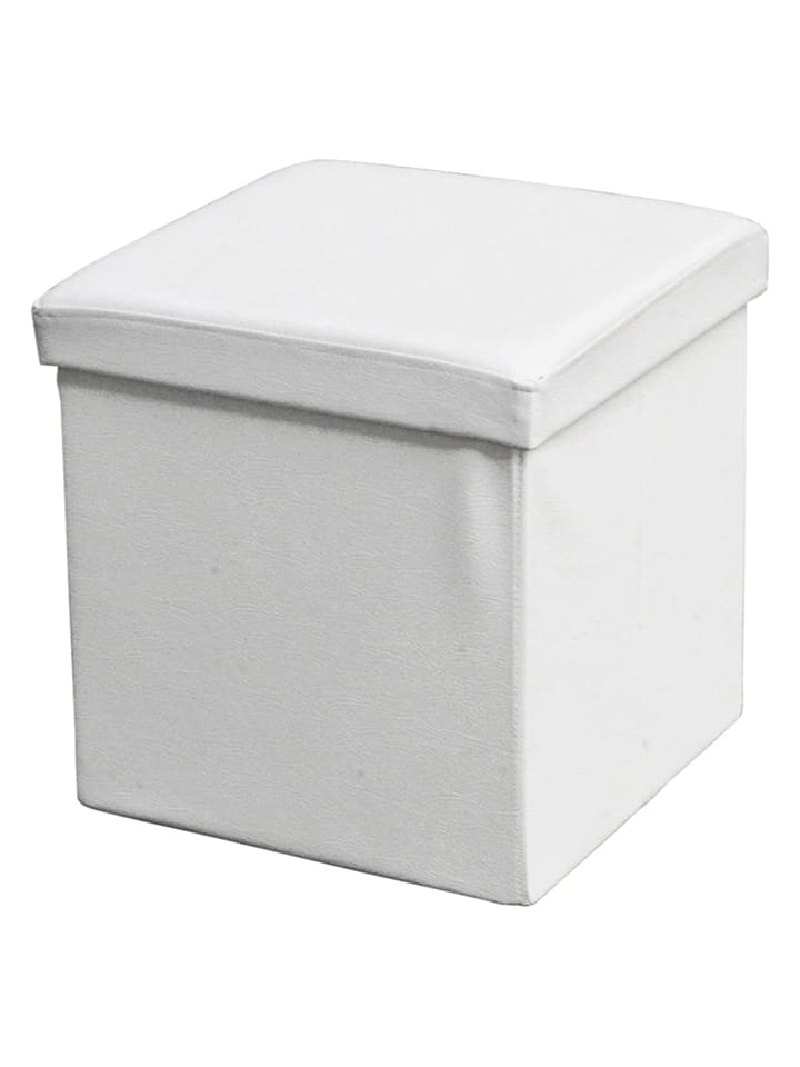 Echtwerk Hocker "StoreCube" w kolorze białym ze schowkiem - 37,5 x 38 x 37,5 cm rozmiar: onesize