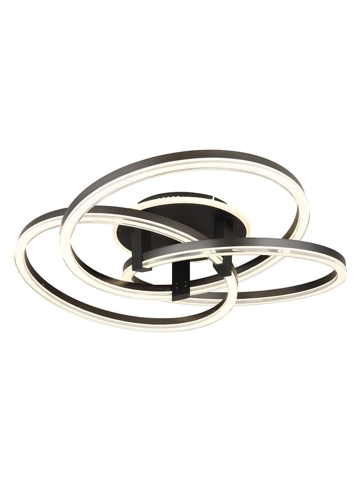 Globo lighting Lampa sufitowa LED "Tris" w kolorze antracytowym - wys. 25 x Ø 78 cm rozmiar: onesize