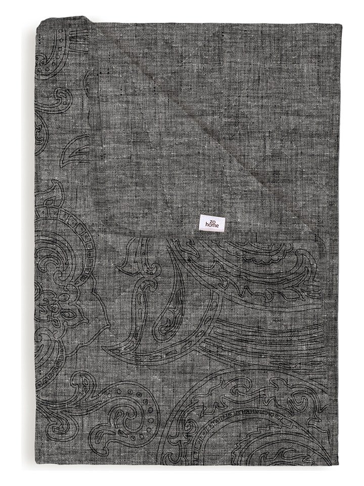 Zo!Home Narzuta "Paisley di Lino" w kolorze antracytowym rozmiar: 180x260 cm