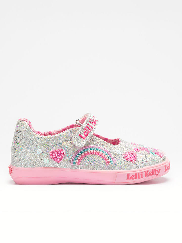 Lelli Kelly Kapcie "Luce" w kolorze srebrno-jasnoróżowym rozmiar: 33