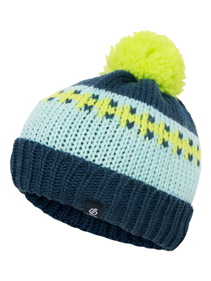 Dare 2b Czapka "Boffin II" w kolorze miętowo-granatowo-limonkowym rozmiar: 104-122