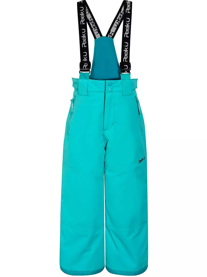 Peek U Spodnie narciarskie "Tara" w kolorze turkusowym rozmiar: 140