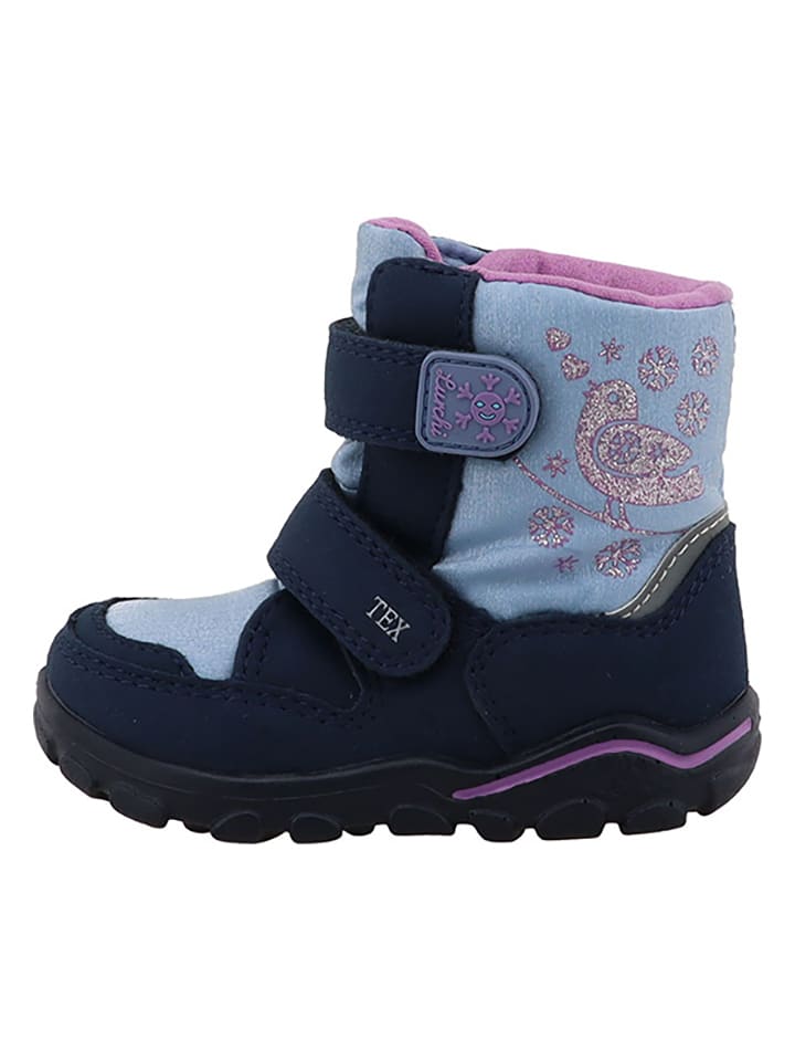 Lurchi Kozaki zimowe "Kijana" w kolorze błękitno-granatowym rozmiar: 23