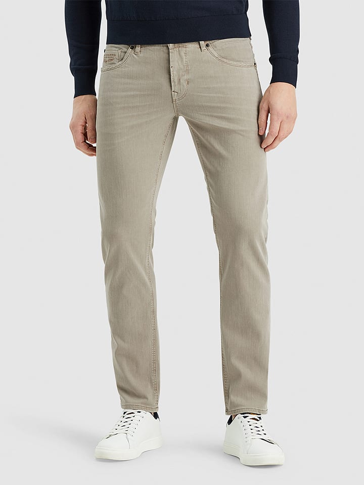 PME Legend Dżinsy "Navigator" - Slim fit - w kolorze beżowym rozmiar: W38/L34