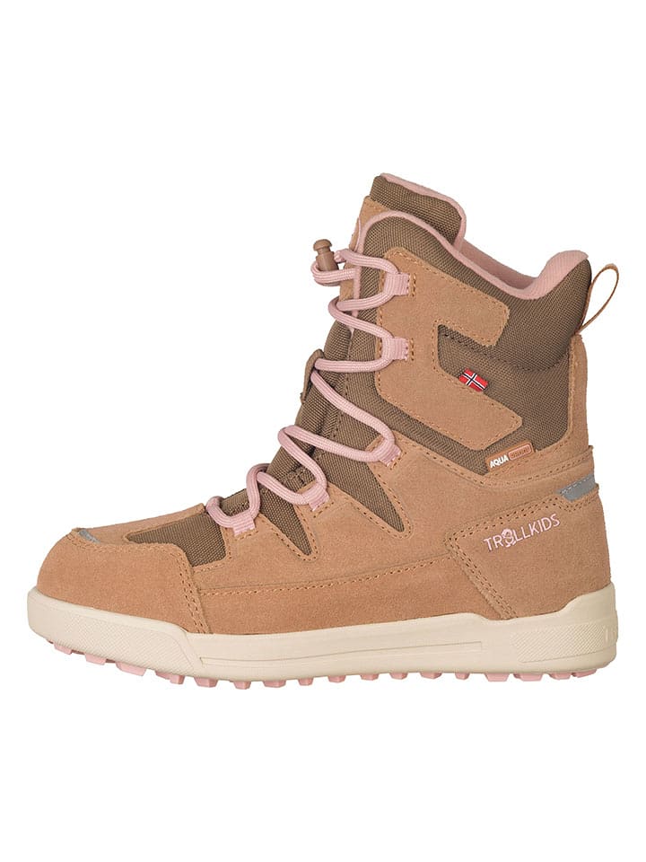 Trollkids Botki zimowe "Finnmark" w kolorze jasnobrązowym rozmiar: 29