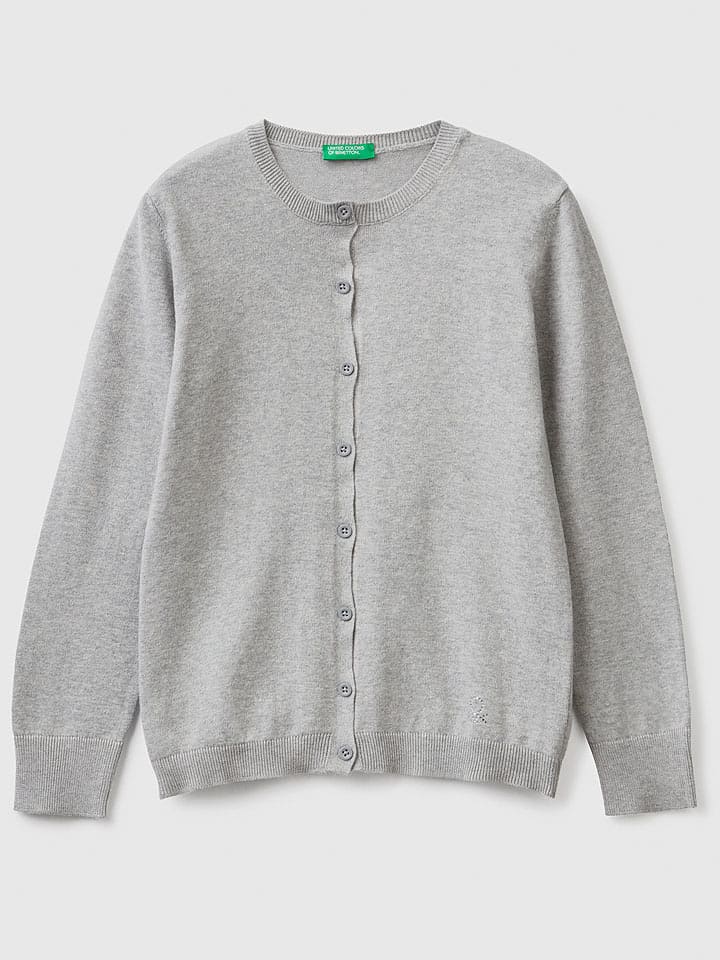 Benetton Kardigan w kolorze szarym rozmiar: 130