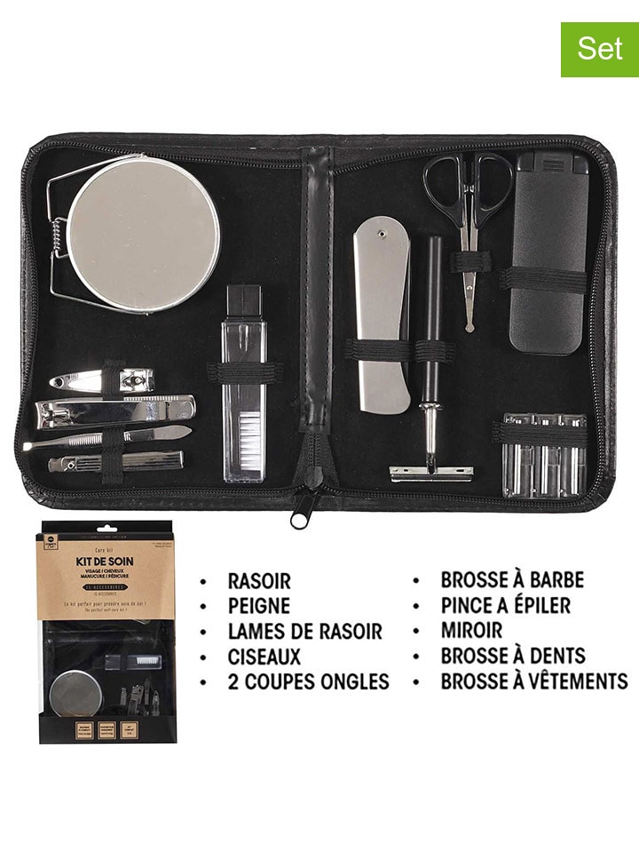 The Concept Factory 12-częściowy zestaw do manicure w kolorze czarnym rozmiar: onesize