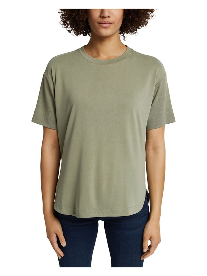 ESPRIT Koszulka w kolorze khaki rozmiar: M