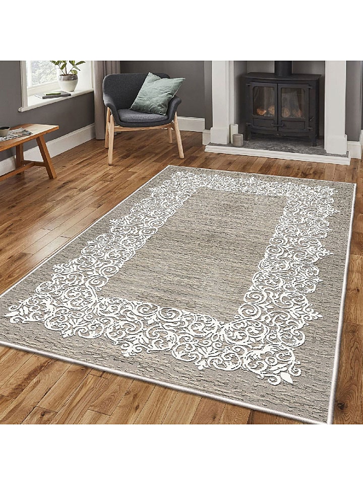 Conceptum Hypnose Dywan ''Els1811'' w kolorze beżowo-białym rozmiar: 120x180 cm