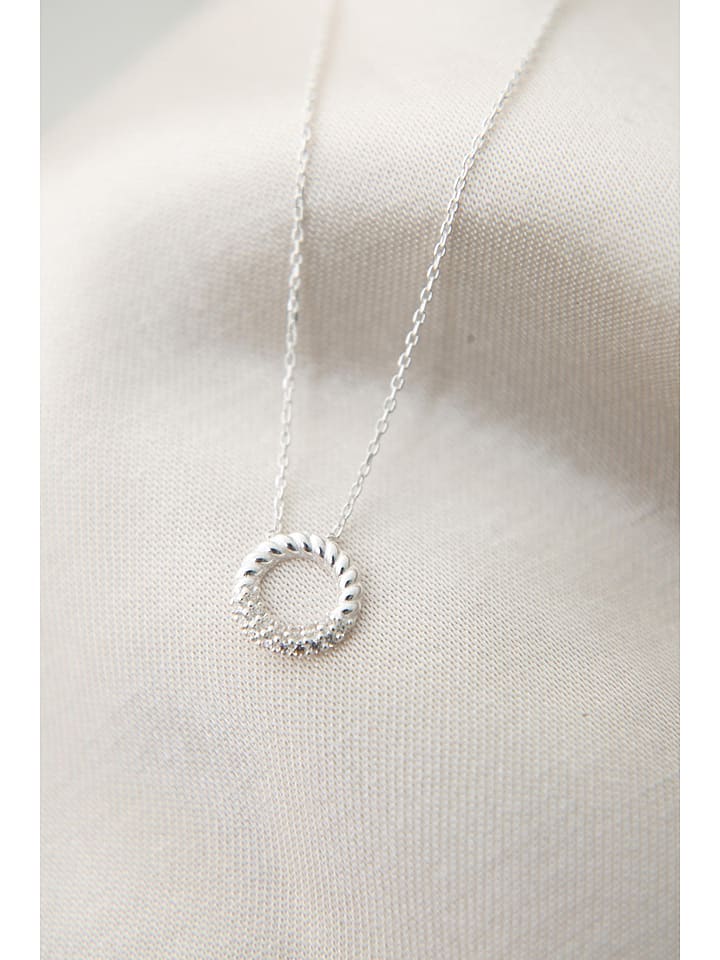 Lodie Silver Srebrny naszyjnik z elementem ozdobnym - dł. 43 cm rozmiar: onesize