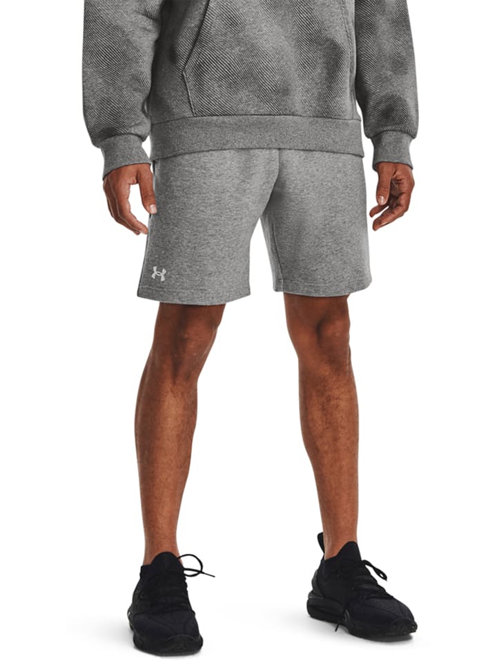 Under Armour Szorty dresowe "Rival" w kolorze szarym rozmiar: S