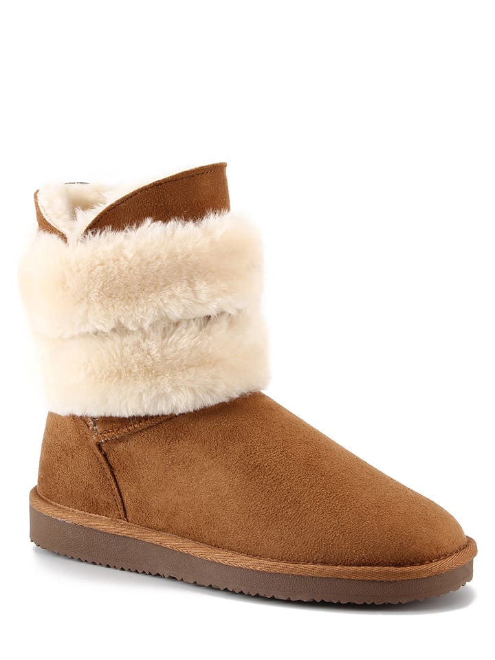 ISLAND BOOT Botki zimowe "Canso" w kolorze jasnobrązowym rozmiar: 40