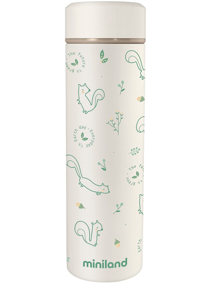 Miniland Termos "Natur" w kolorze biało-zielonym - 450 ml rozmiar: onesize