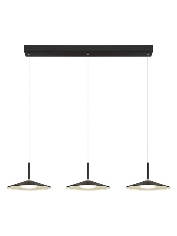 Globo lighting Lampa wisząca LED "Lampone" w kolorze czarnym - 95 x 150 x 25 cm rozmiar: onesize